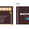 Business Cards for the Daily Grill restaurant